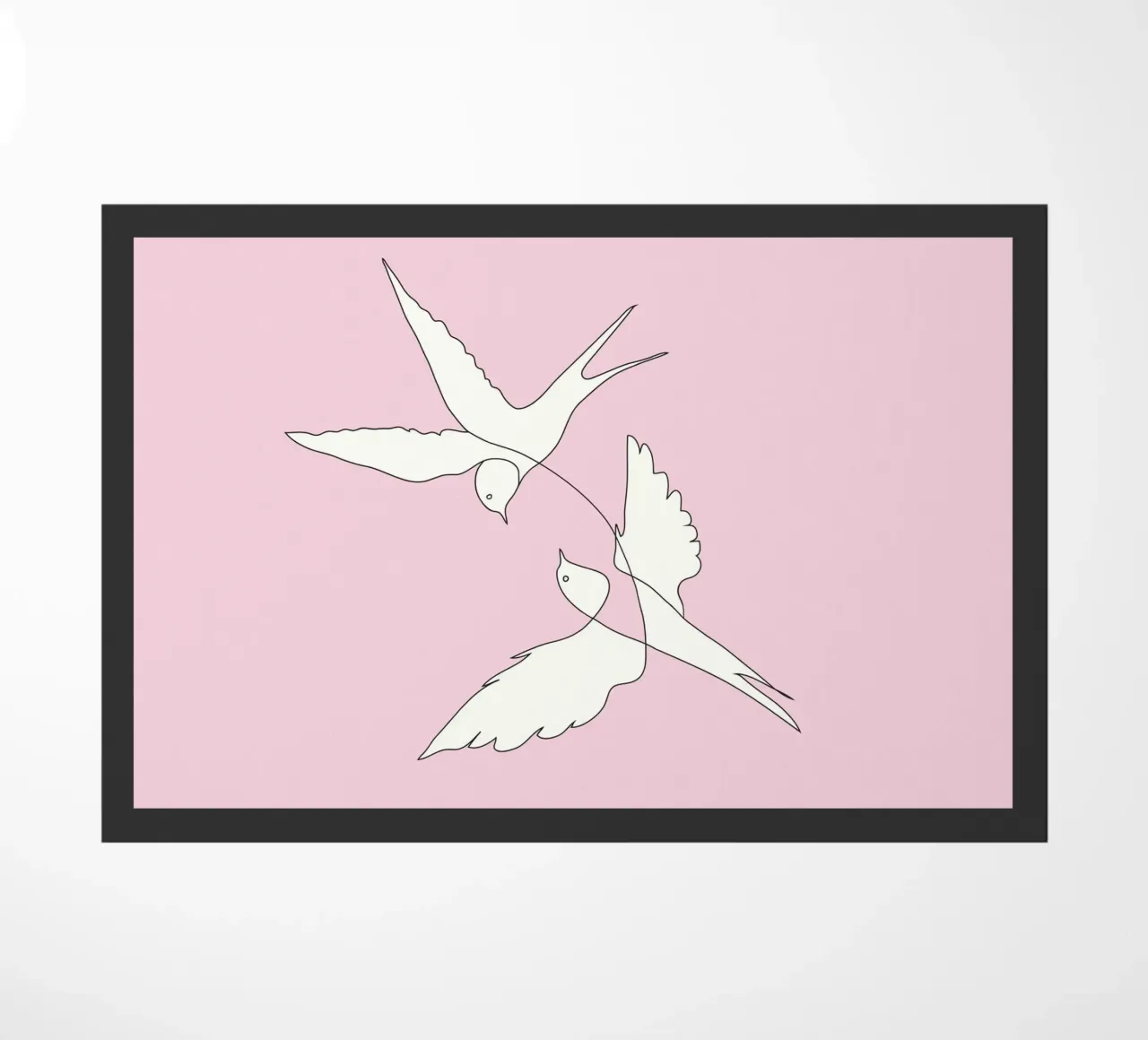 Two Swallows Line Art zerbino da Nadjaa