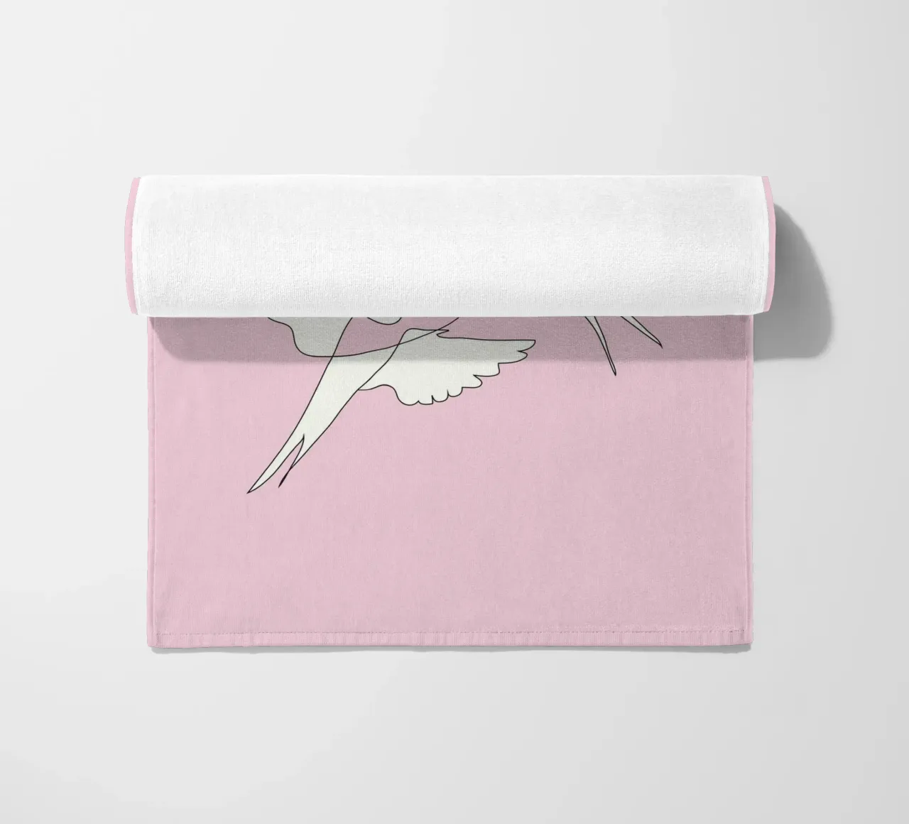 Two Swallows Line Art telo mare da Nadjaa
