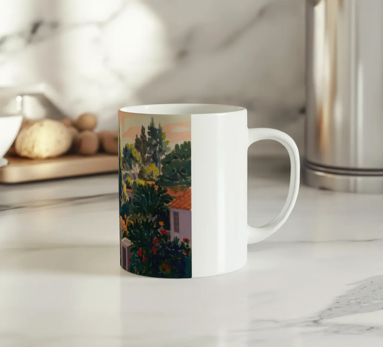 Crepuscolo Costa dei Cipressi tazza in ceramica da Angkasa Mist