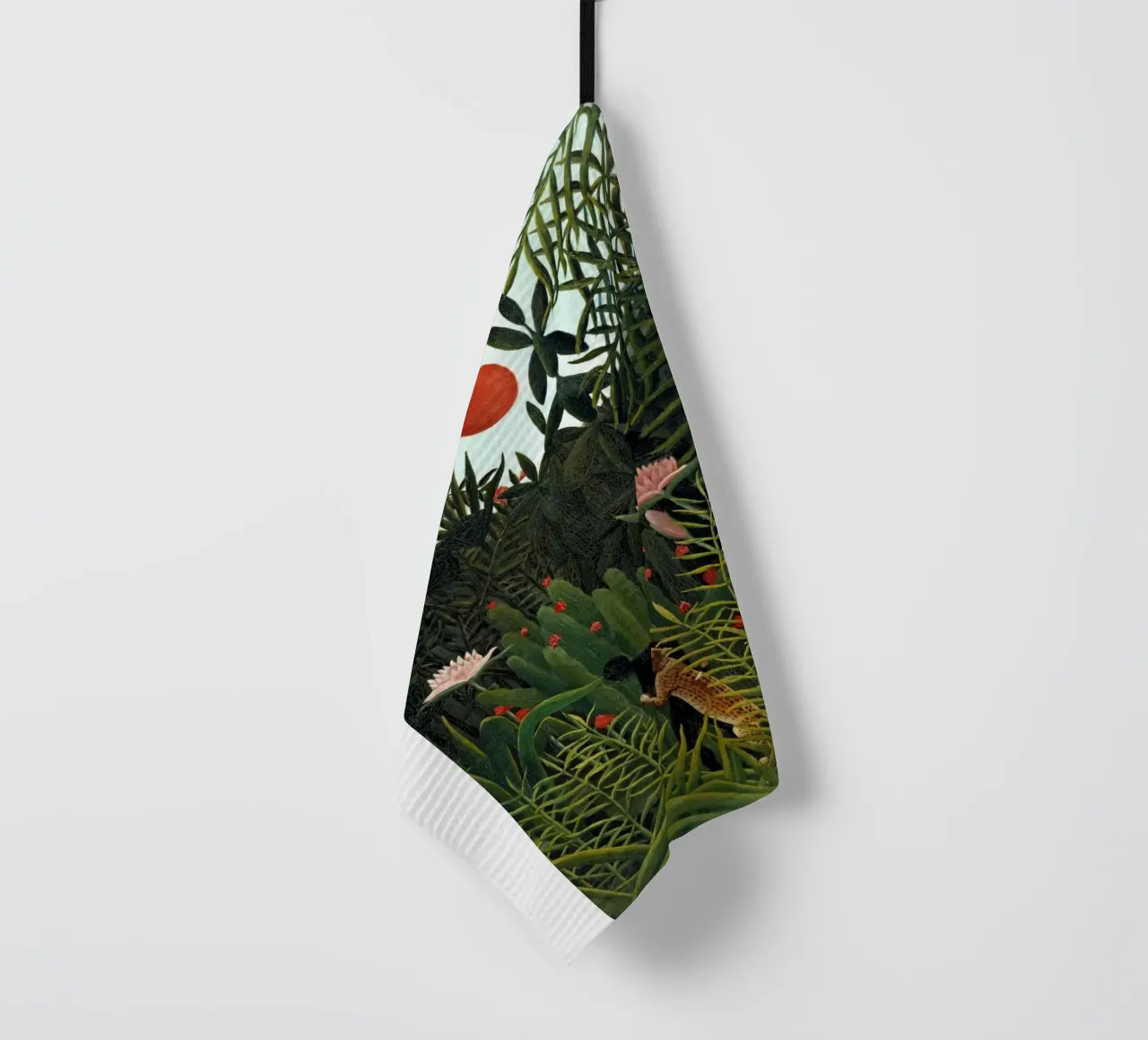 Henri Rousseau - Léopard seul torchon de KOOL STORE