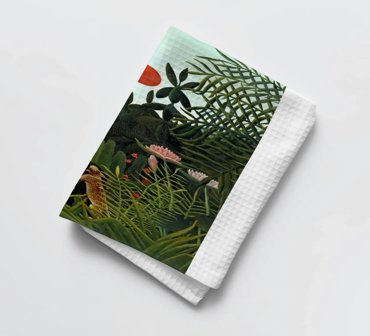 Henri Rousseau - Léopard seul torchon de KOOL STORE