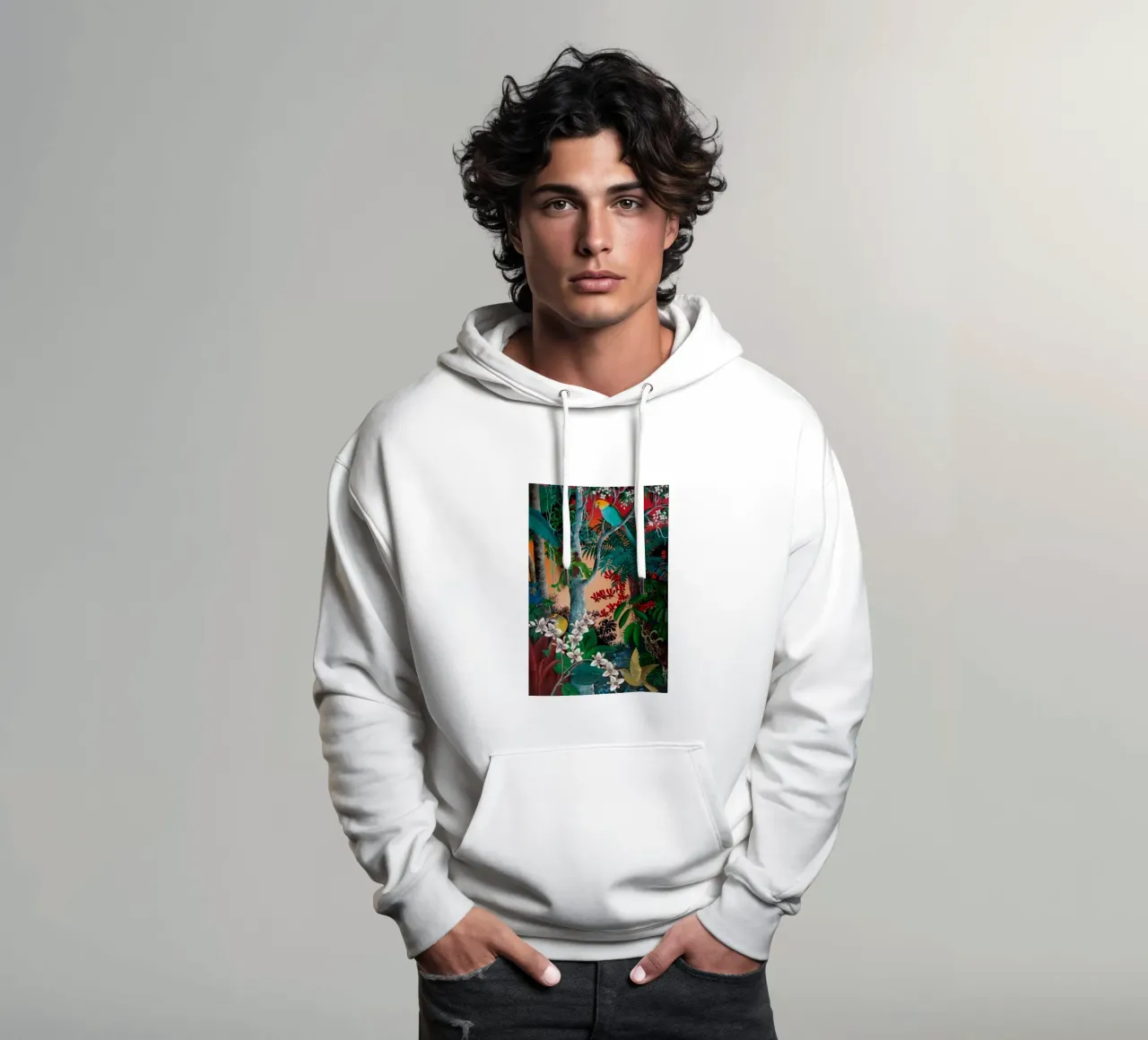 Uccelli nella foresta felpa con cappuccio da KOOL STORE