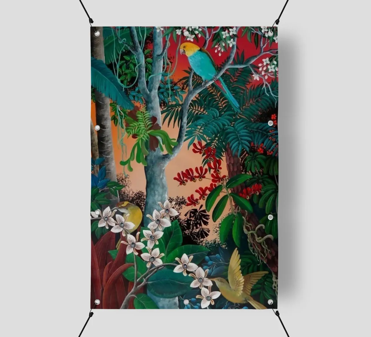 Uccelli nella foresta telo in pvc da KOOL STORE