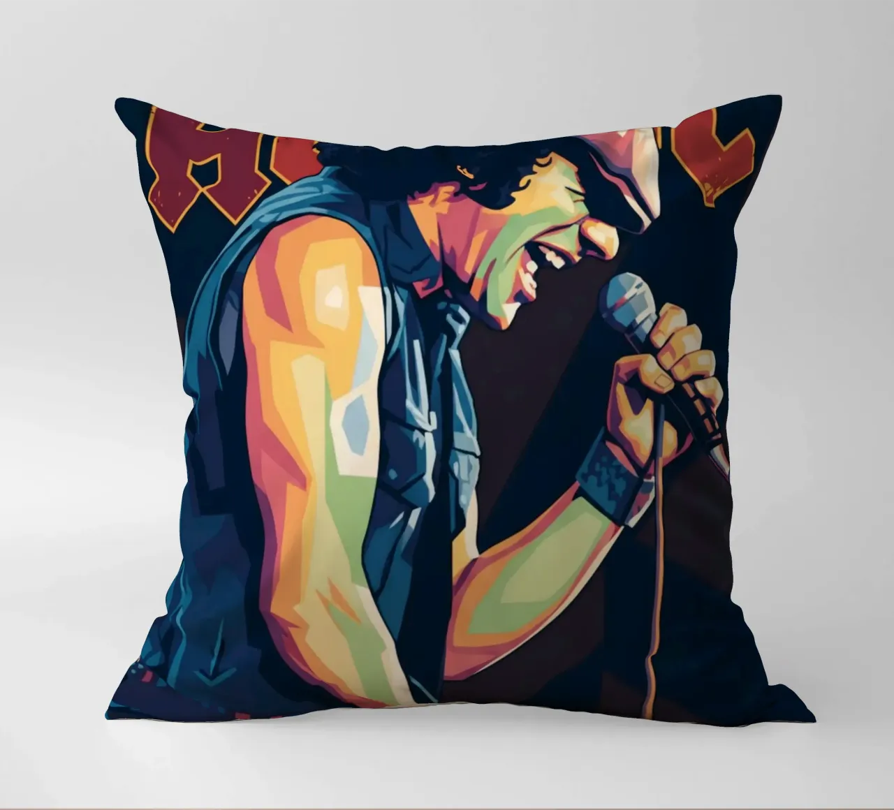 Brian Johnson ACDC pop art cuscino da Hantamrata