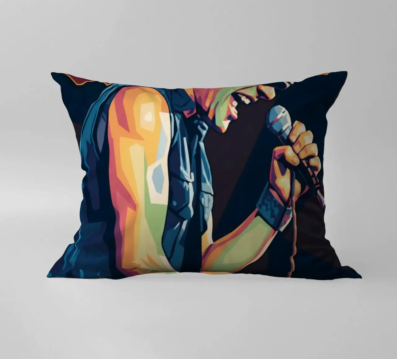 Brian Johnson ACDC pop art cuscino da Hantamrata