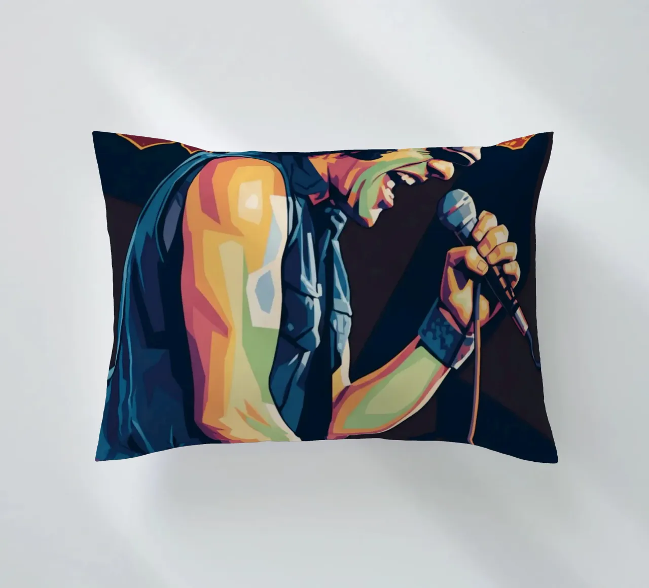 Brian Johnson ACDC pop art cuscino da Hantamrata