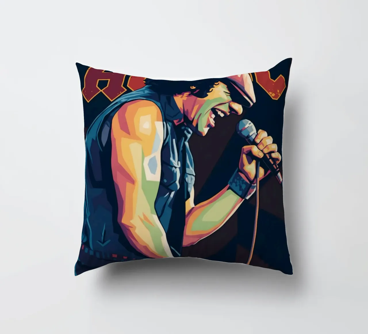Brian Johnson ACDC pop art cuscino da Hantamrata