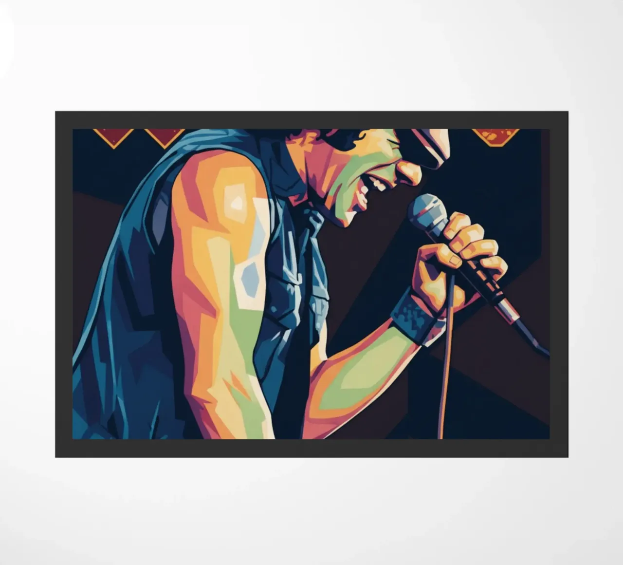 Brian Johnson ACDC pop art zerbino da Hantamrata