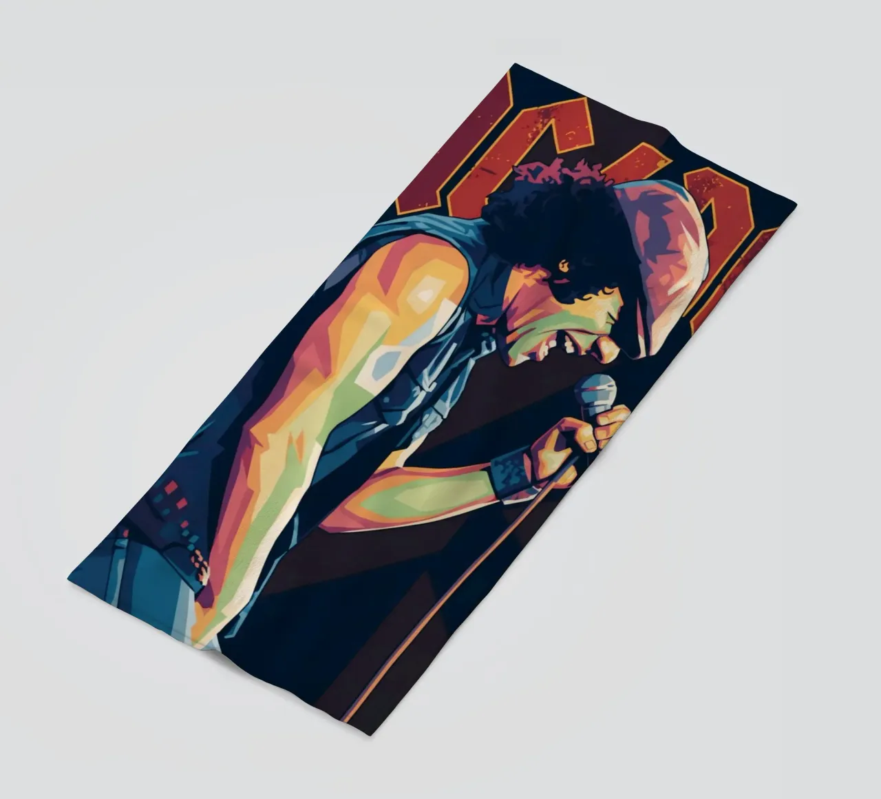Brian Johnson ACDC pop art telo mare da Hantamrata