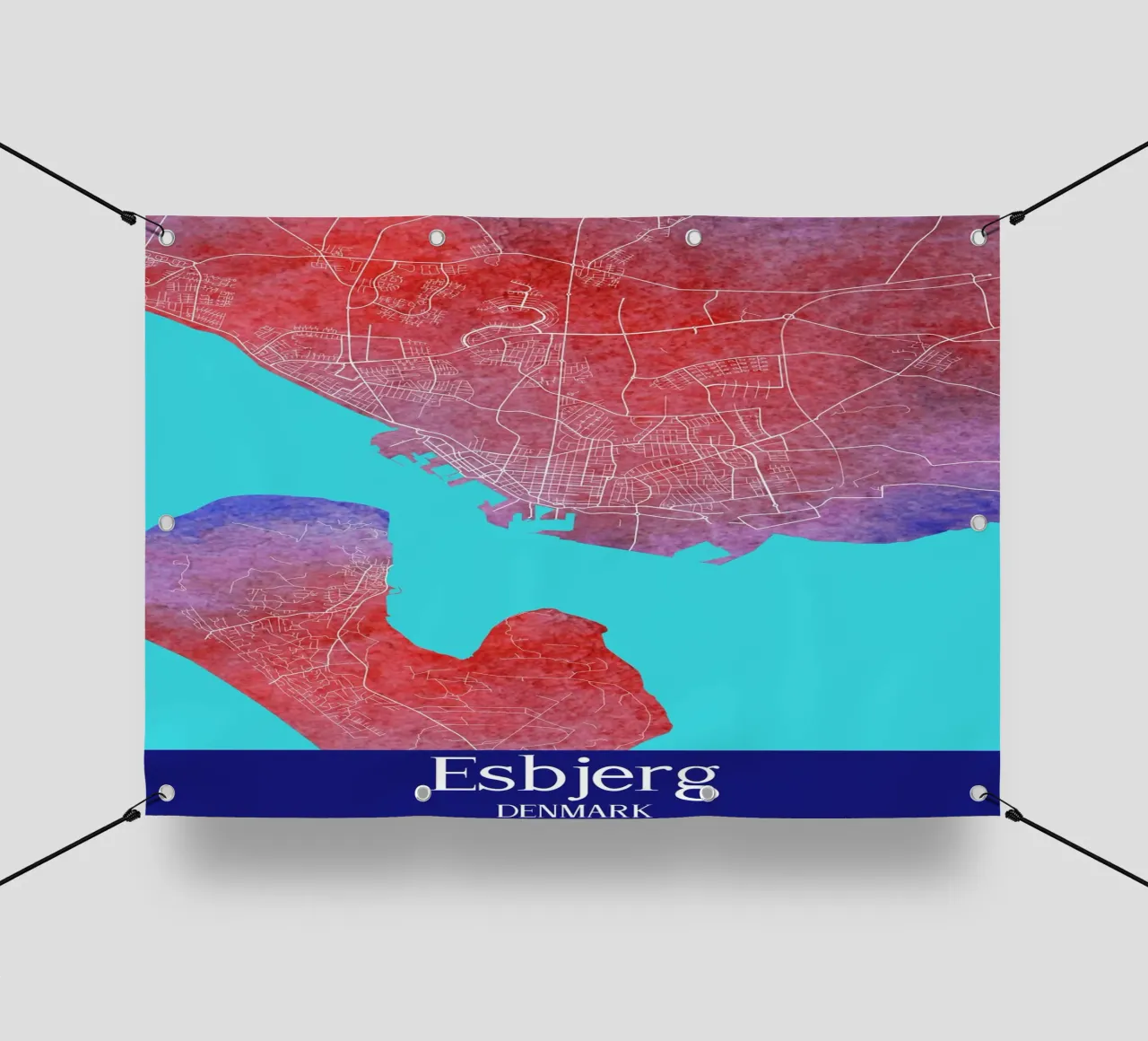 Esbjerg DENMARK telo in pvc da WorldPrint
