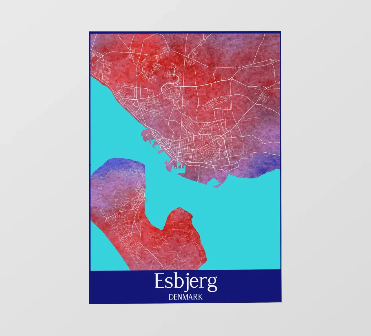 Esbjerg DENMARK telo in pvc da WorldPrint