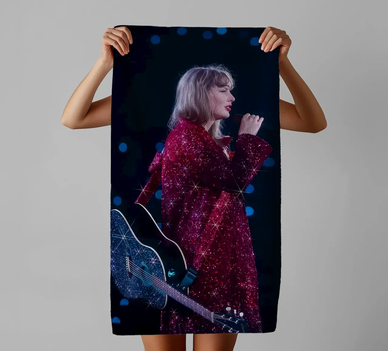Unveiling the World of Taylor Swift Poster towel by dfgtfdt