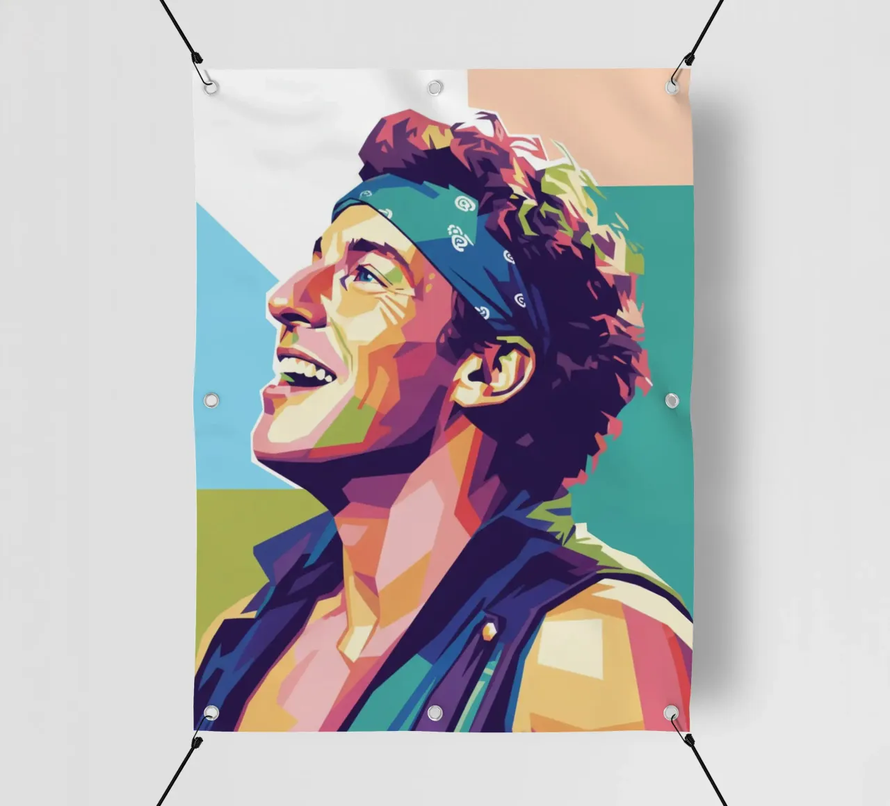 Sorriso di Bruce Springsteen telo in pvc da Hantamrata