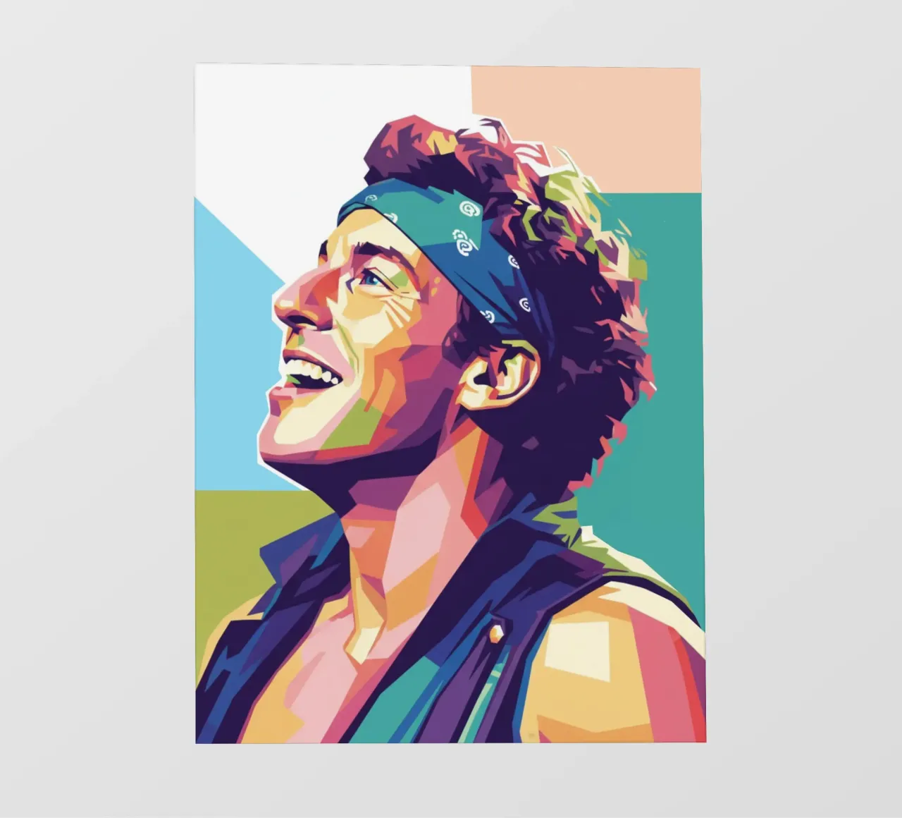 Sorriso di Bruce Springsteen telo in pvc da Hantamrata