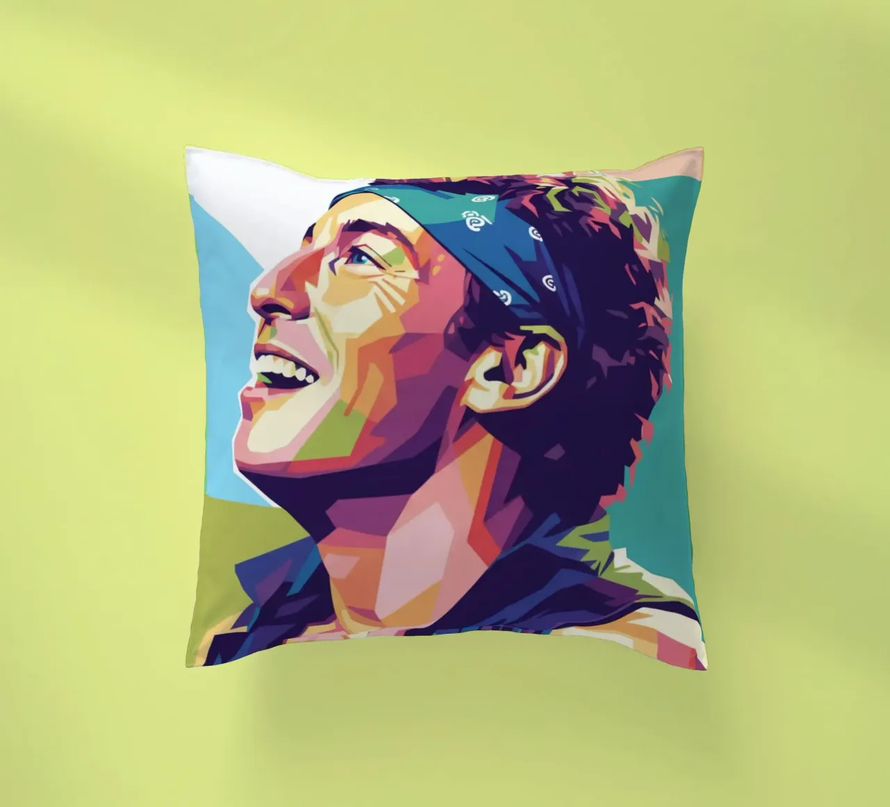 Sorriso di Bruce Springsteen cuscino da Hantamrata