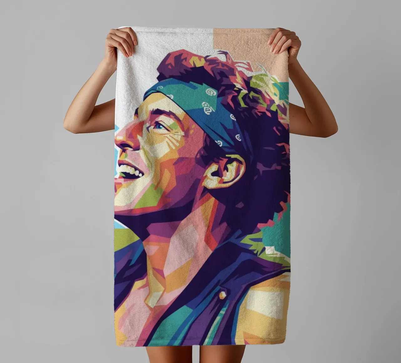 Sorriso di Bruce Springsteen asciugamano da bagno da Hantamrata