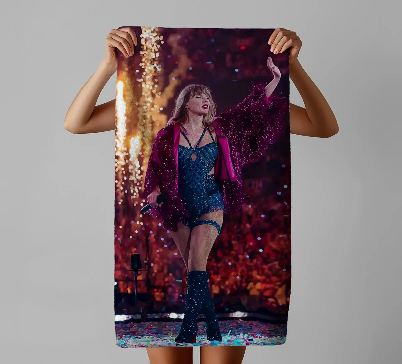 Taylor Swift and the Power of Storytelling Poster towel by dfgtfdt