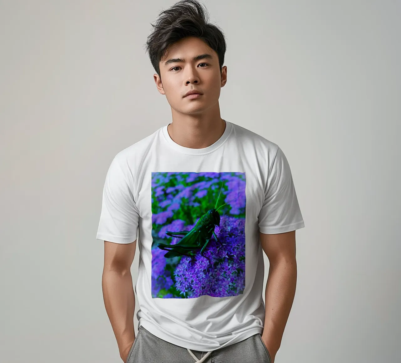 Grasshopper – small but full of vitality t-shirt by Nature's Palette