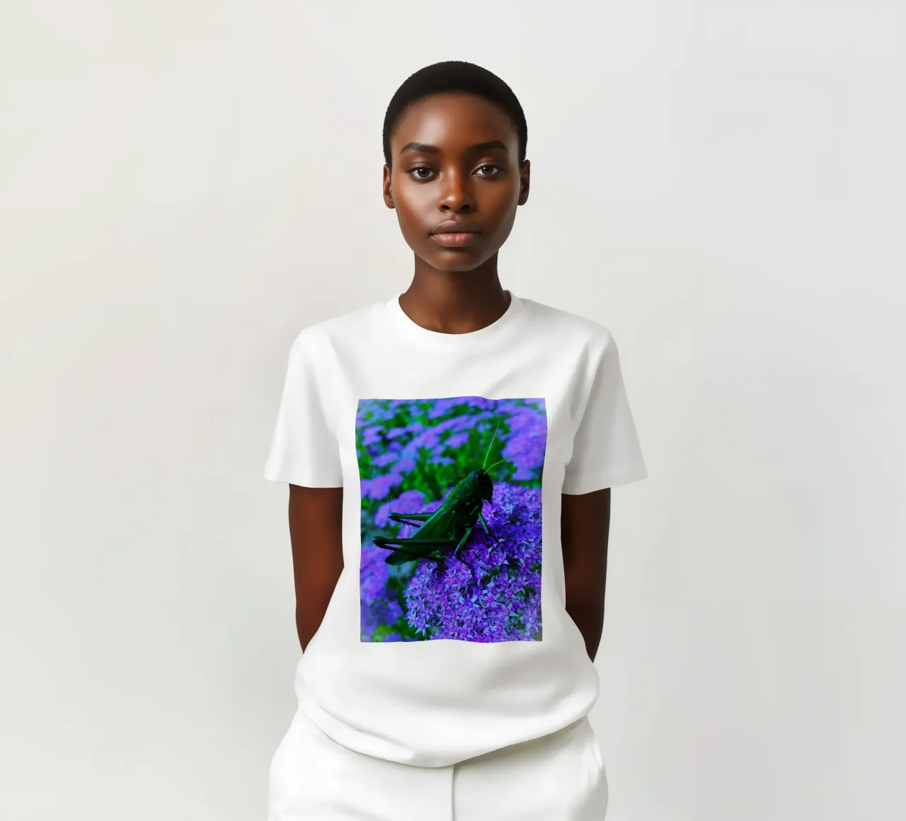 Grasshopper – small but full of vitality t-shirt by Nature's Palette