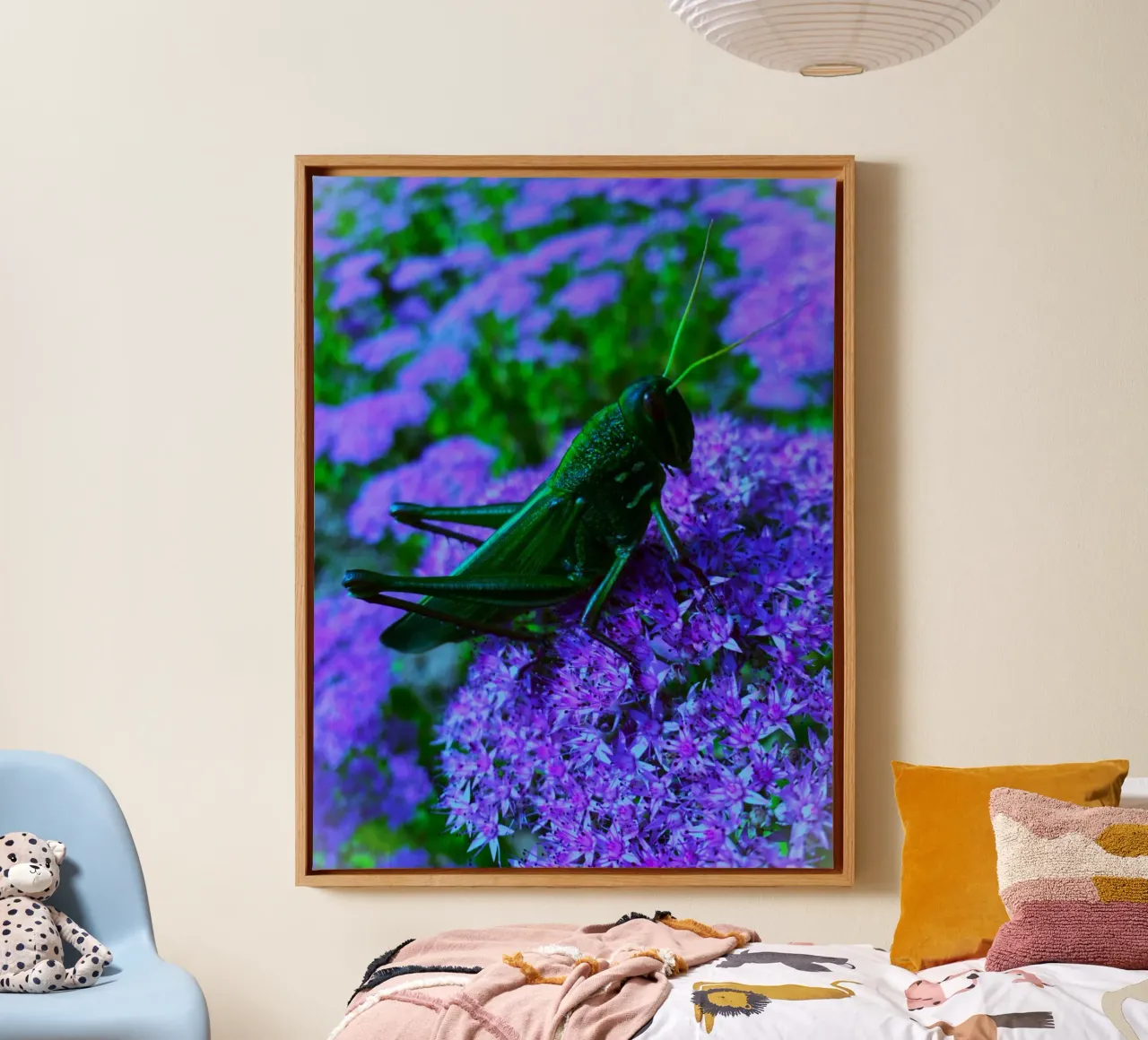 Grasshopper – small but full of vitality canvas by Nature's Palette