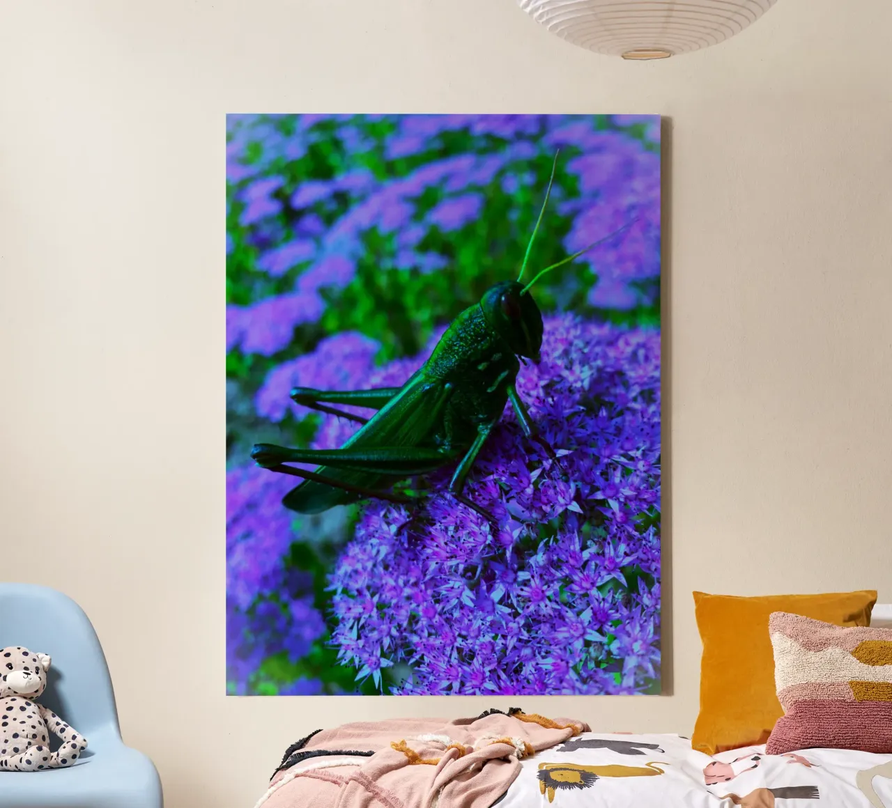 Grashüpfer - klein, aber voller Vitalität Leinwand von Nature's Palette