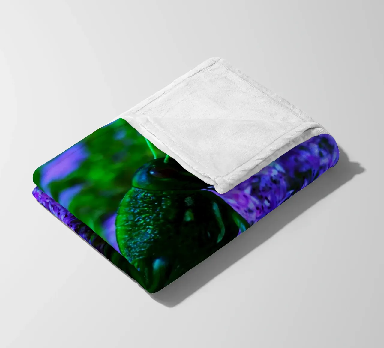 Grasshopper – small but full of vitality fleece blanket by Nature's Palette