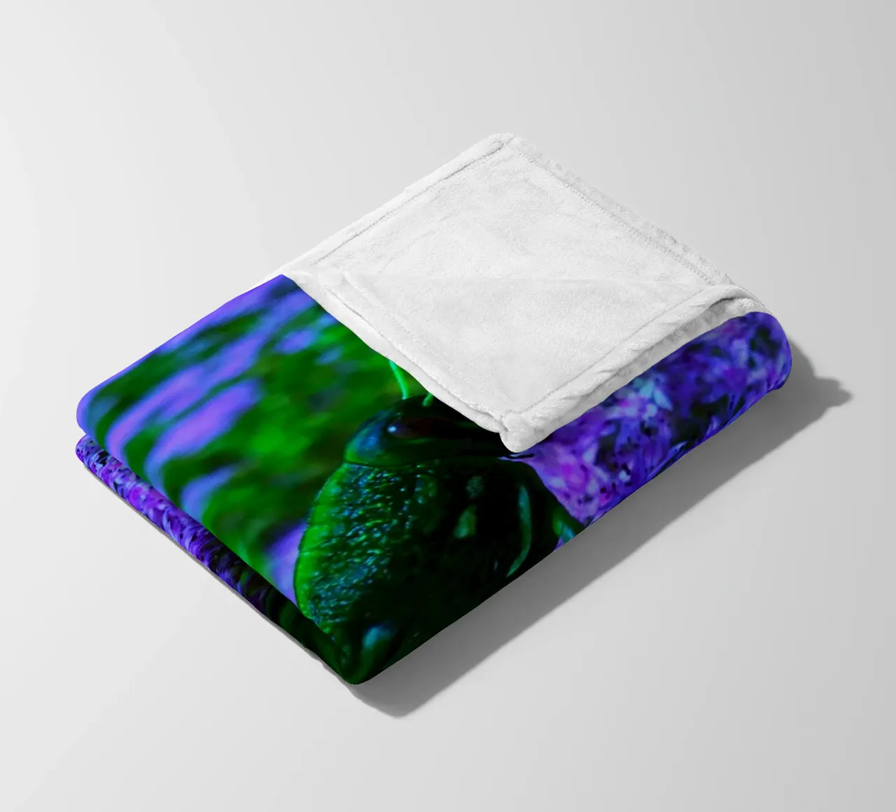 Grasshopper – small but full of vitality fleece blanket by Nature's Palette