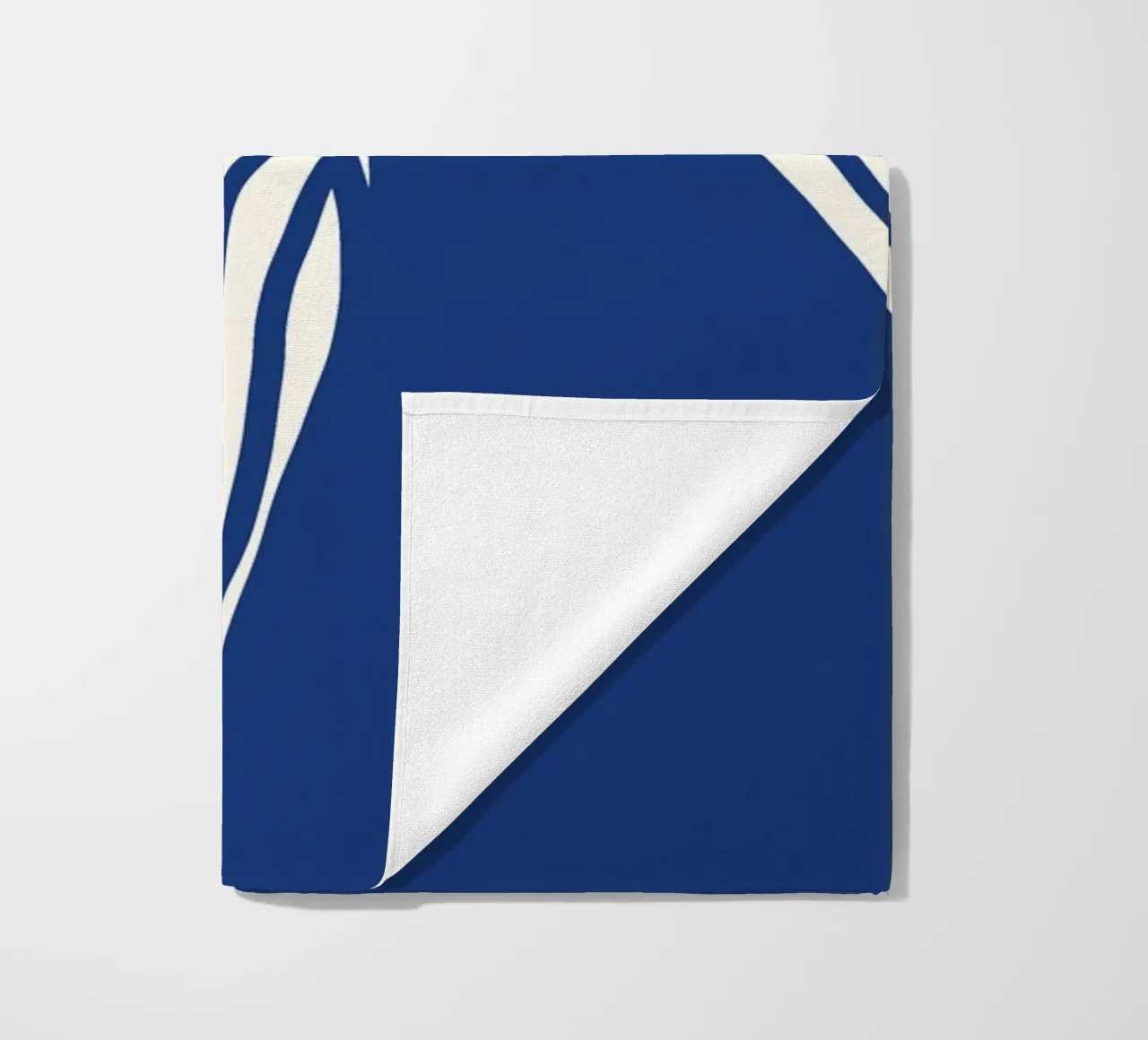 White Bow on Blue telo mare da TijanaArtStudio88