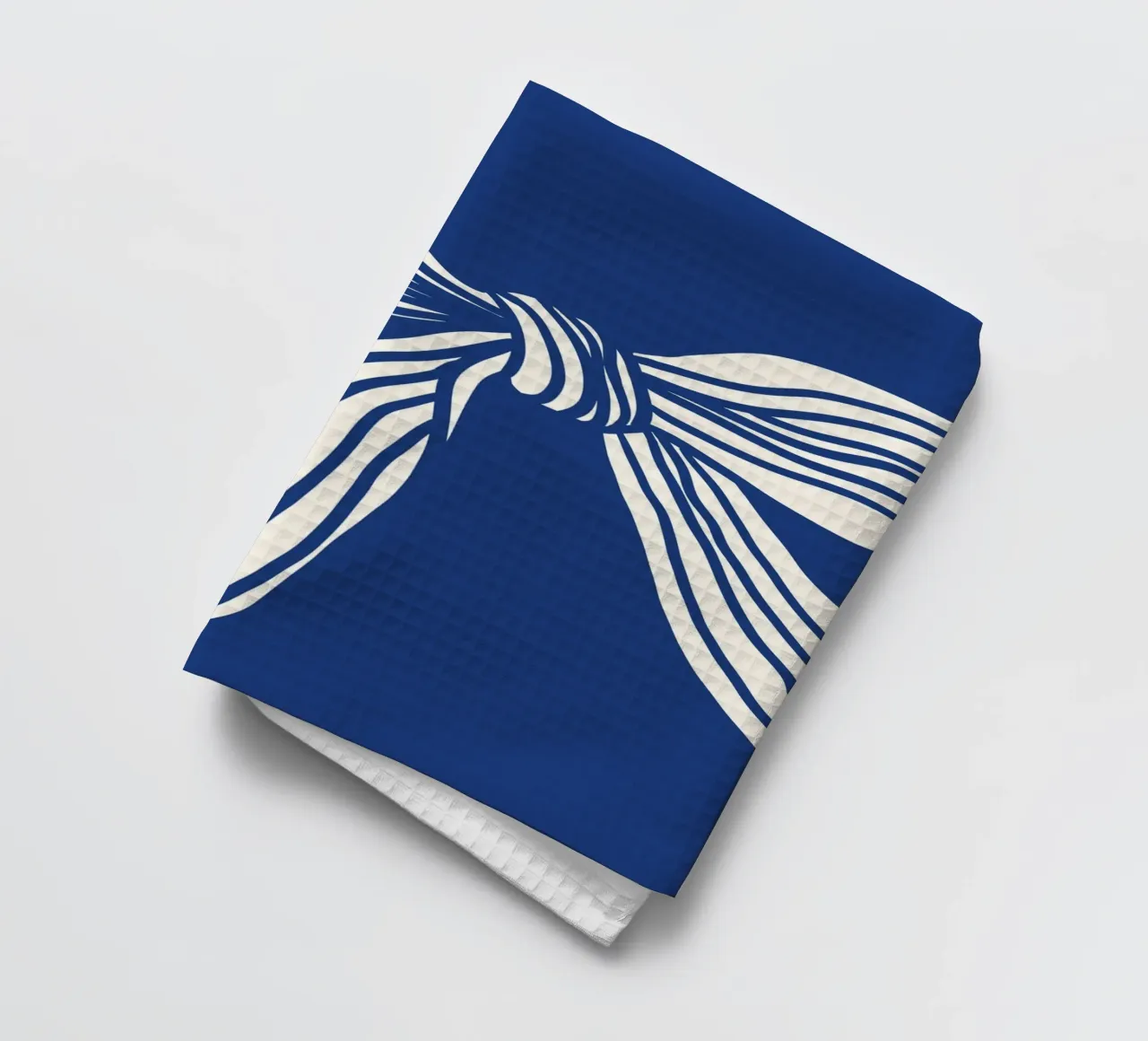 White Bow on Blue canovaccio da cucina da TijanaArtStudio88