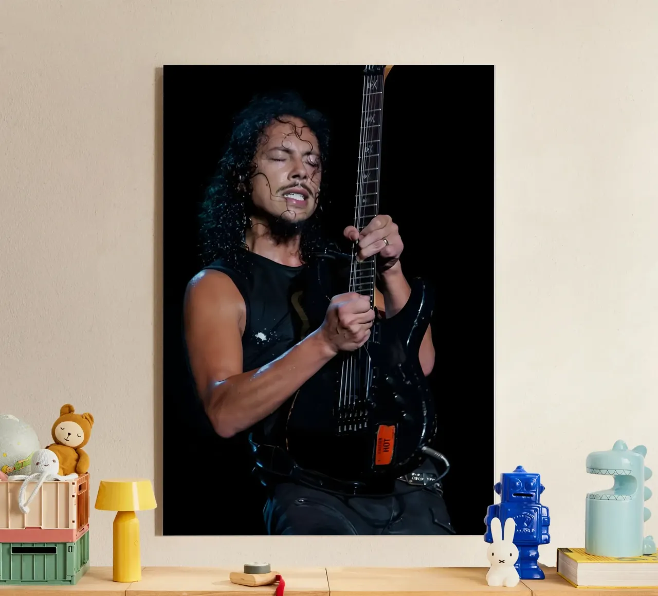 Kirk Hammett plexiglass da Digital Street art