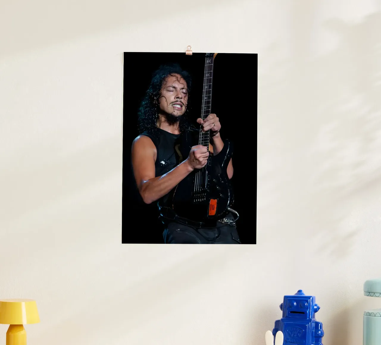 Kirk Hammett poster da Digital Street art