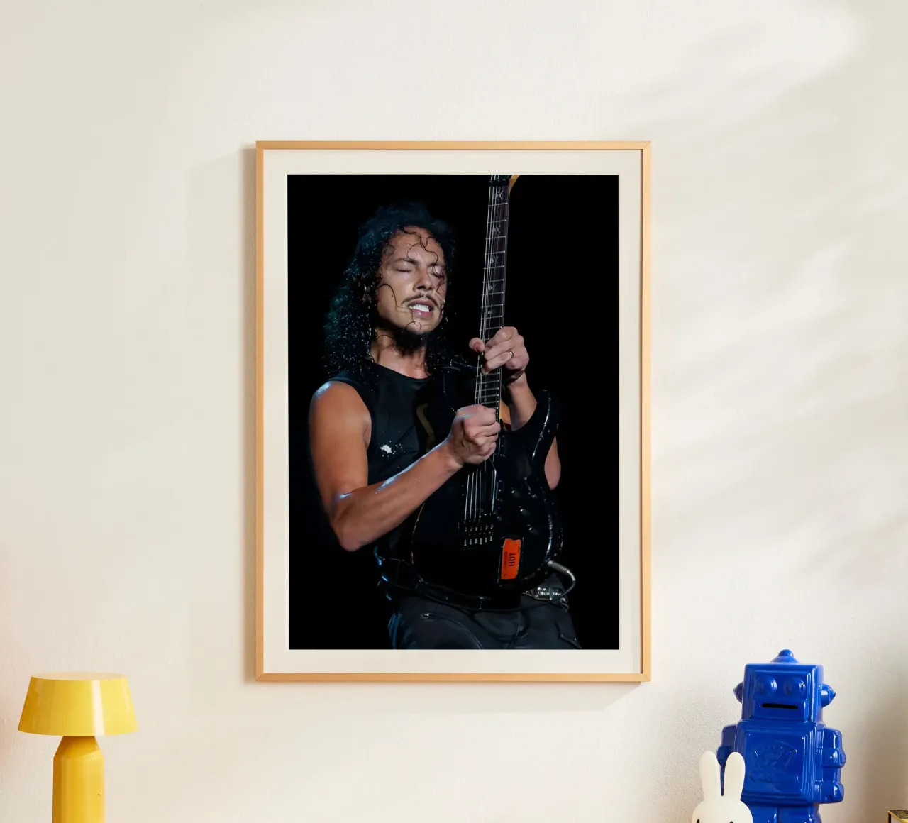 Kirk Hammett poster da Digital Street art
