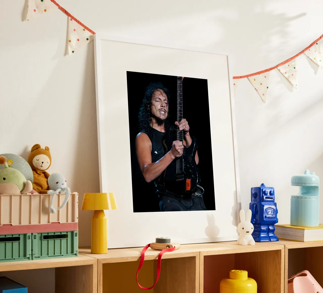 Kirk Hammett poster da Digital Street art