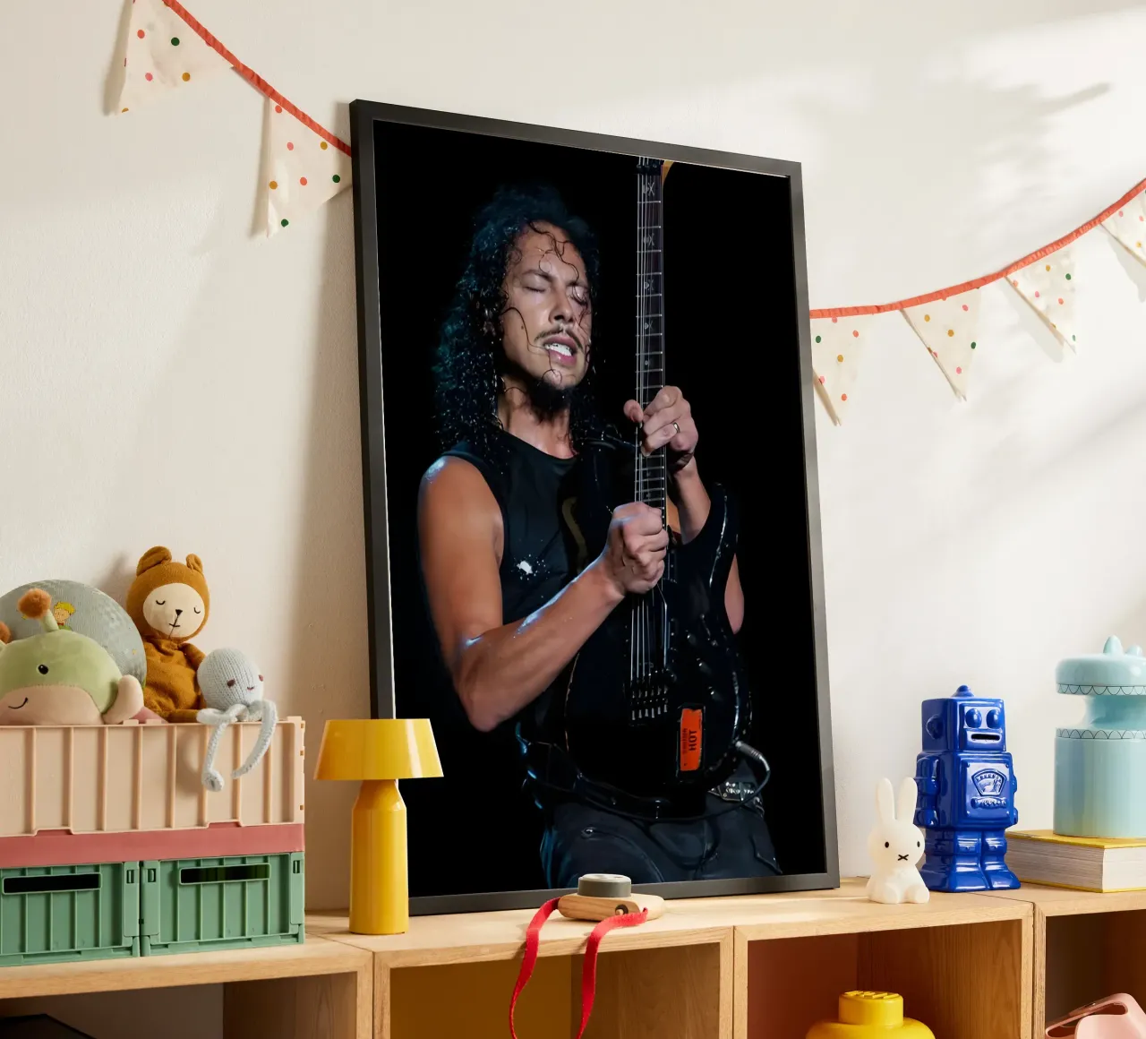 Kirk Hammett poster da Digital Street art
