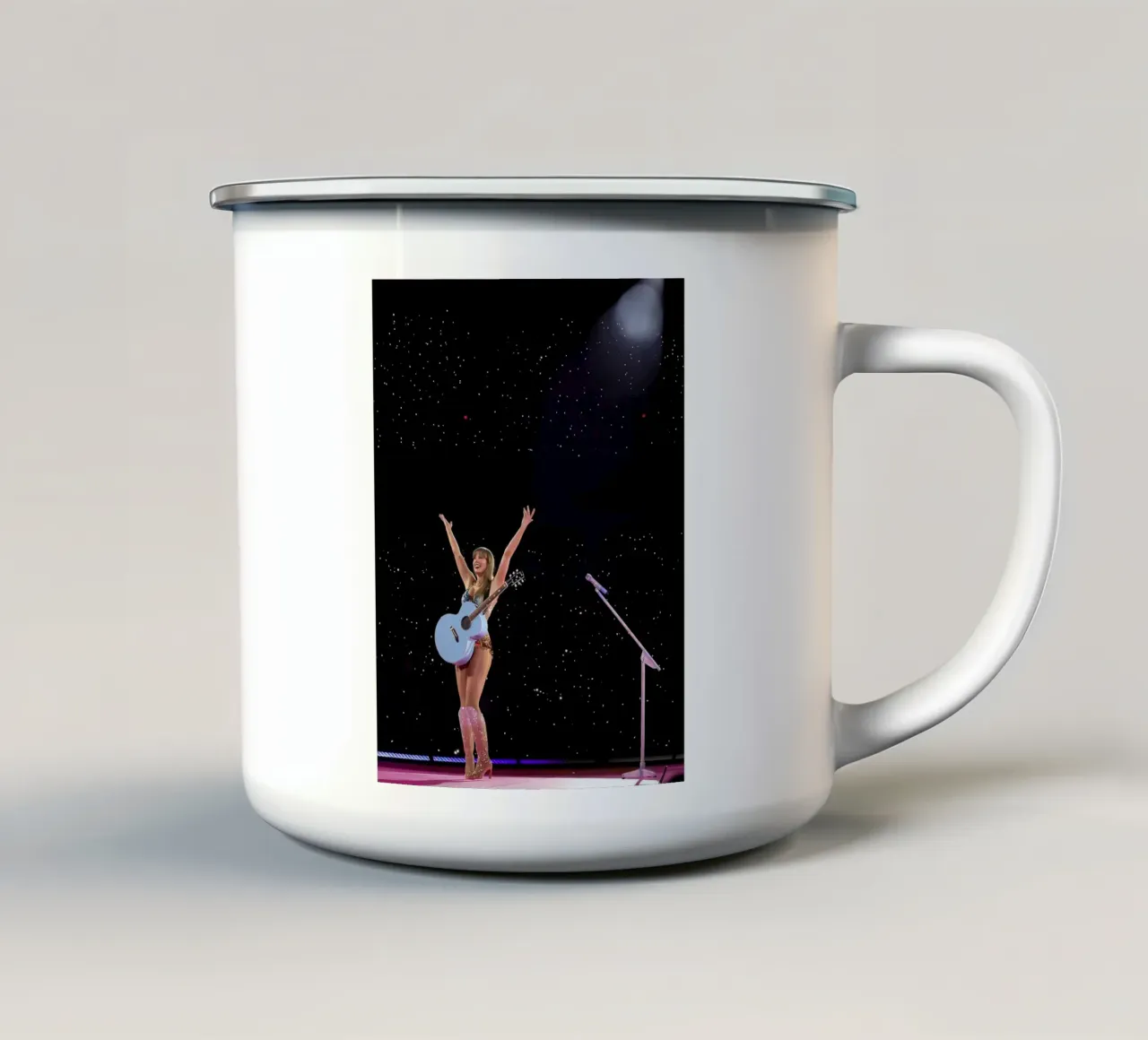 Il poster dell'ascesa di Taylor Swift tazza in smalto da dfgtfdt
