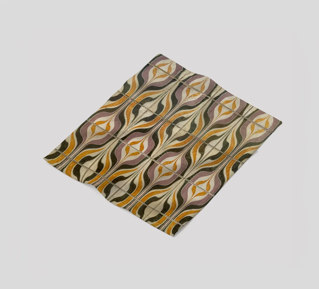Retro Geometric Tile Pattern coperta in pile da byrieneke