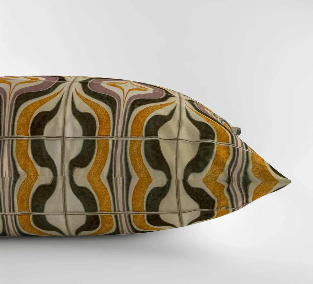 Retro Geometric Tile Pattern cuscino da byrieneke