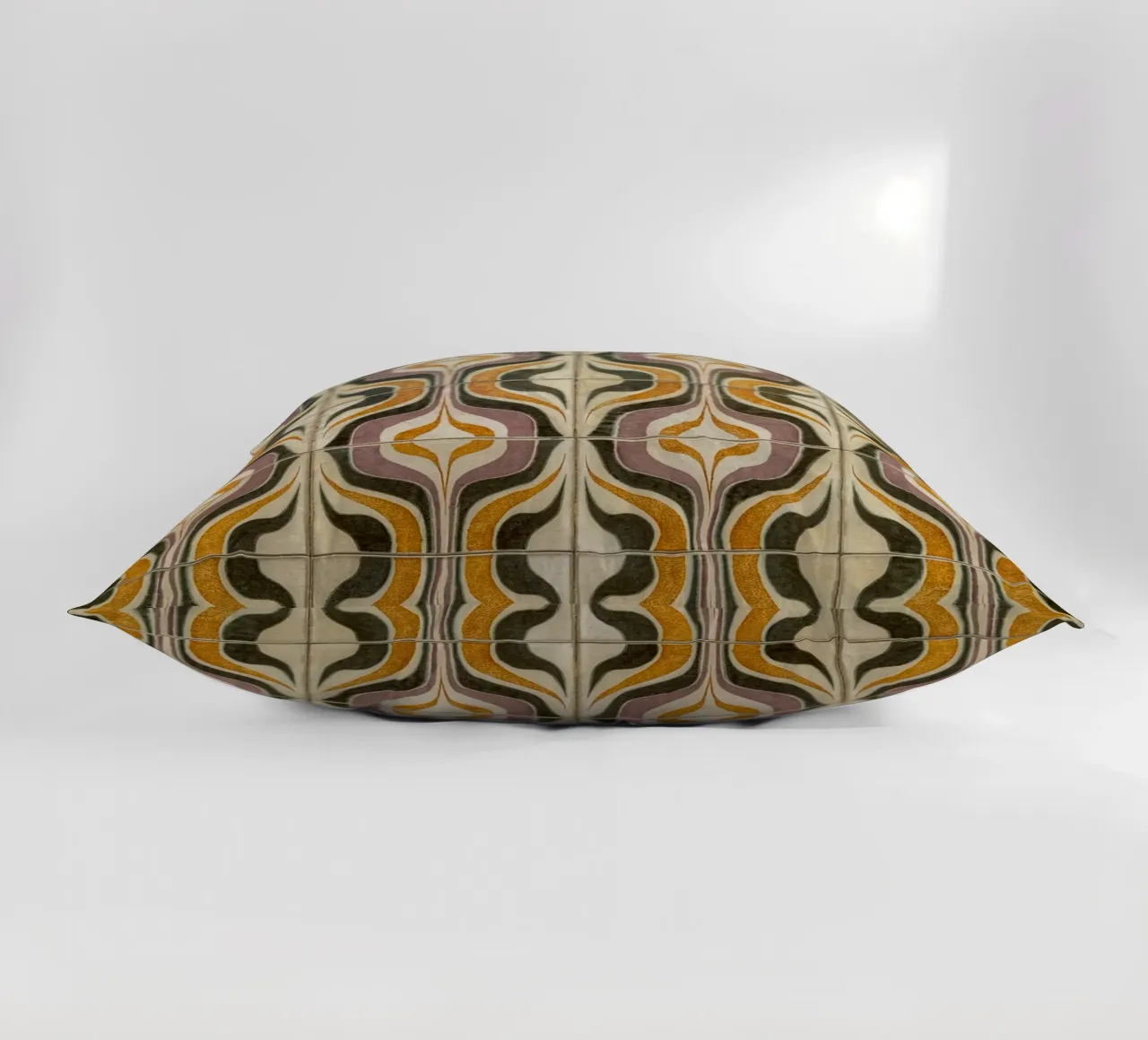 Retro Geometric Tile Pattern cuscino da byrieneke
