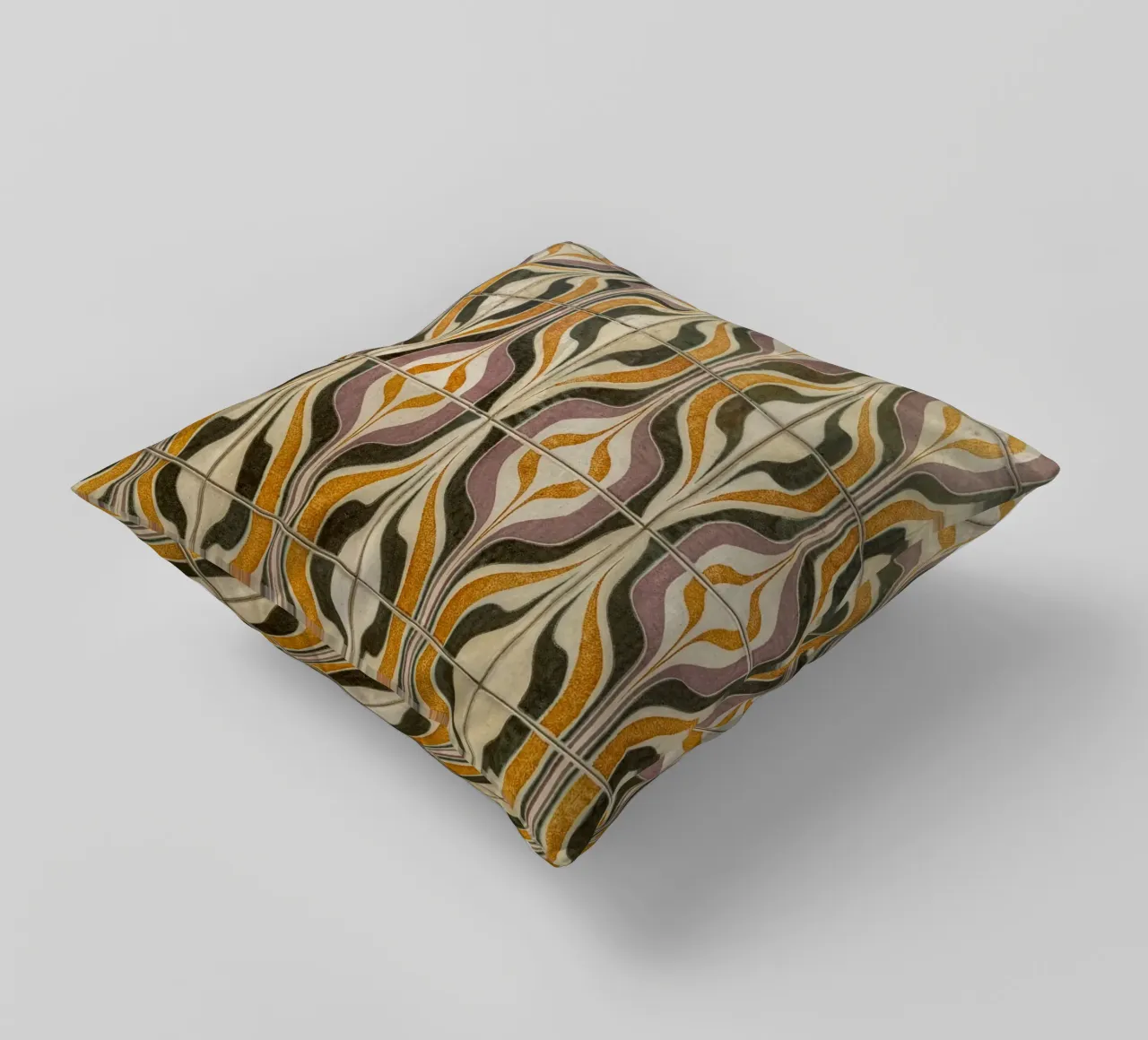Retro Geometric Tile Pattern cuscino da byrieneke