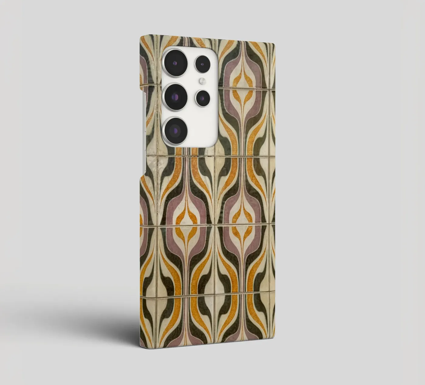 Retro Geometric Tile Pattern cover samsung da byrieneke