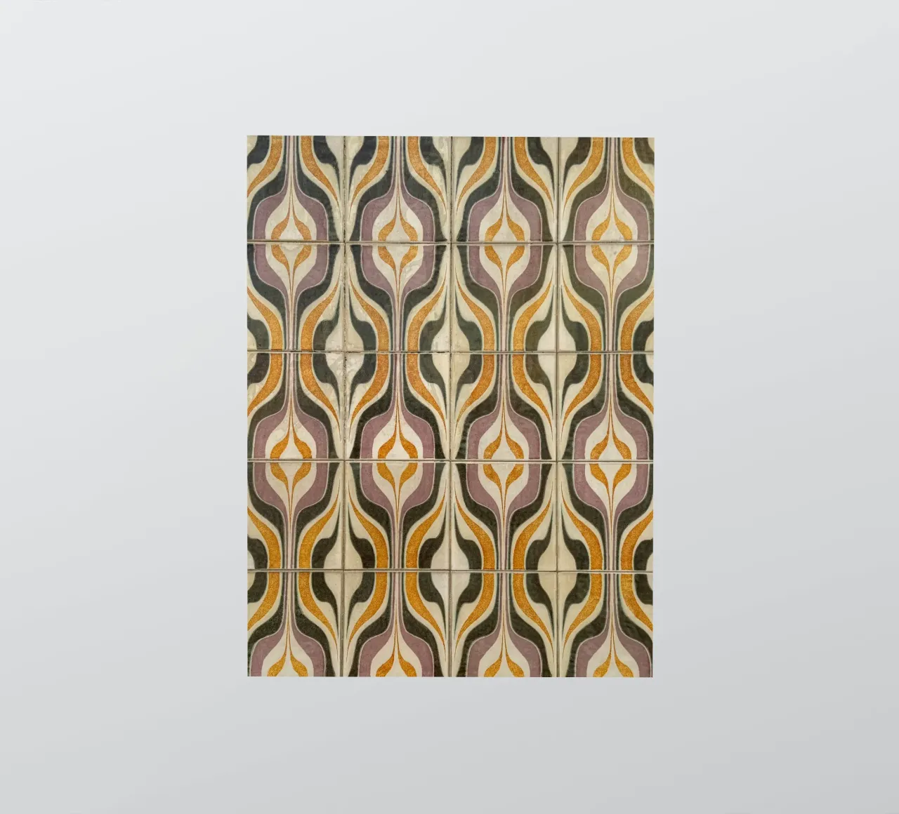 Retro Geometric Tile Pattern adesivo da byrieneke