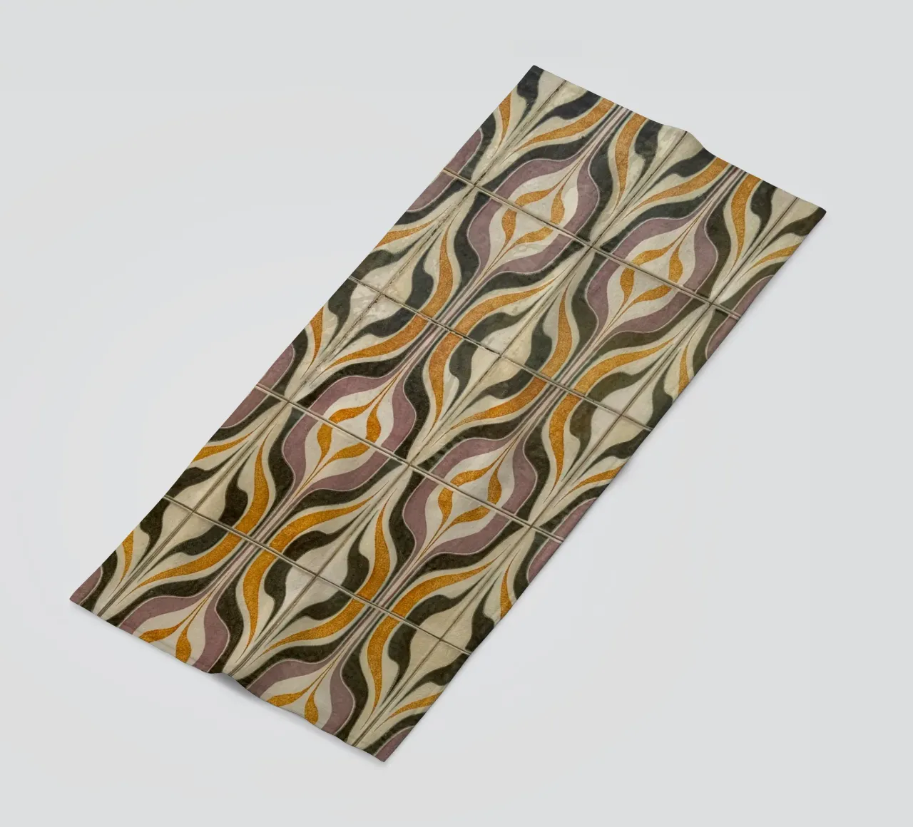 Retro Geometric Tile Pattern telo mare da byrieneke