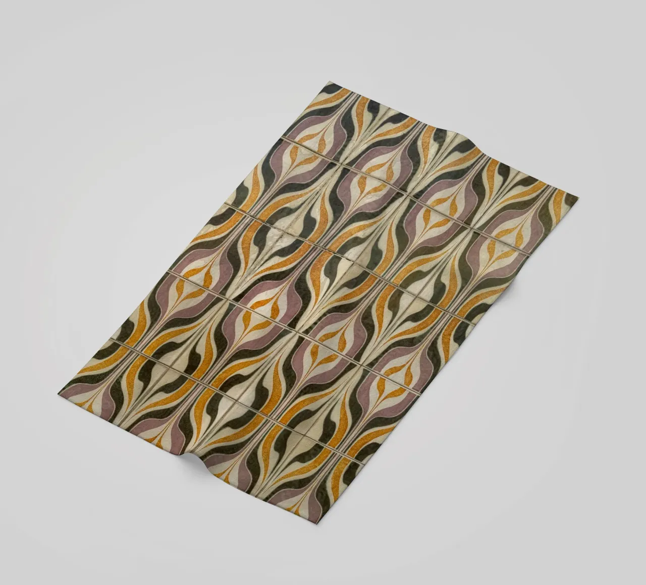 Retro Geometric Tile Pattern telo mare da byrieneke