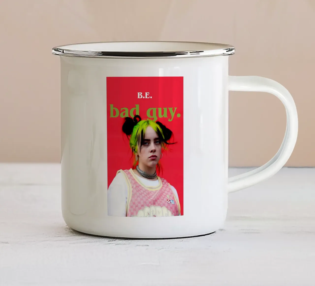 Il manifesto del fenomeno dark pop tazza in smalto da bakeryy