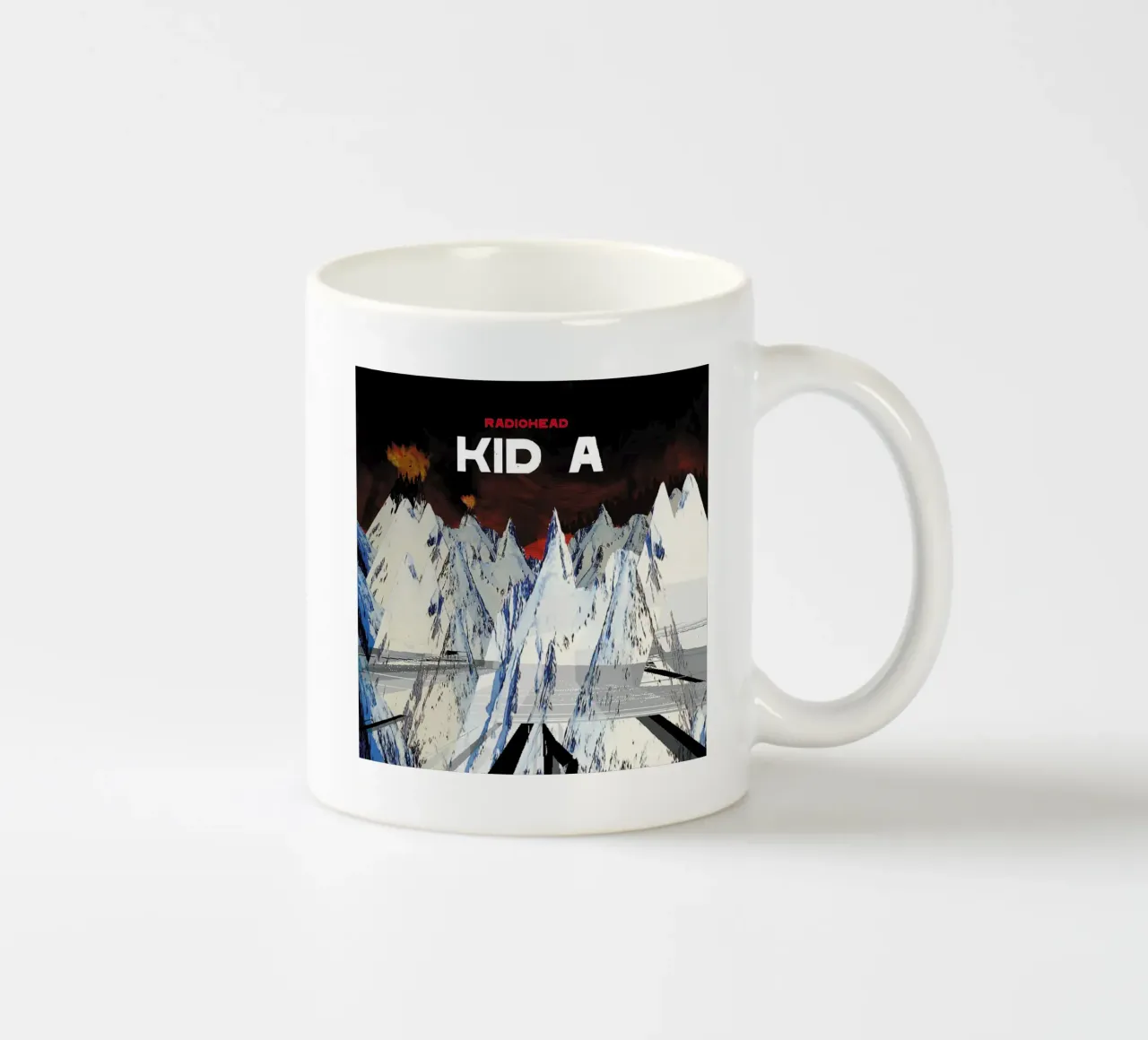 Cover Alternative Kid A Radiohead Band tazza in ceramica da dumbbilget