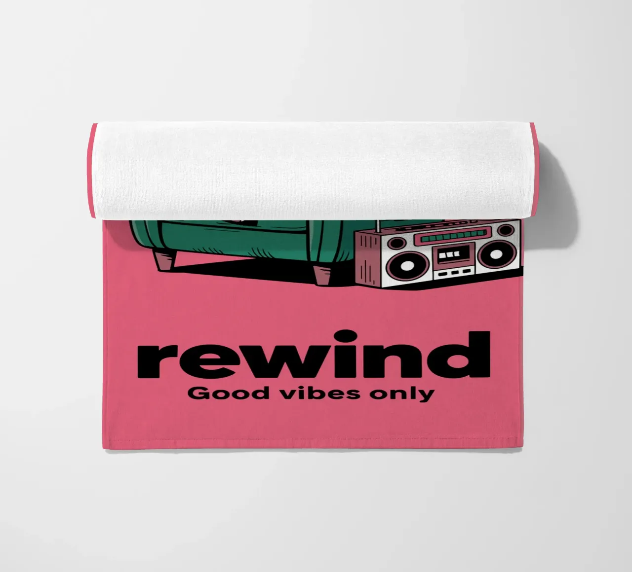 Cassetta Retro Chill - Ambiente anni '90 telo mare da Plain Thoughts