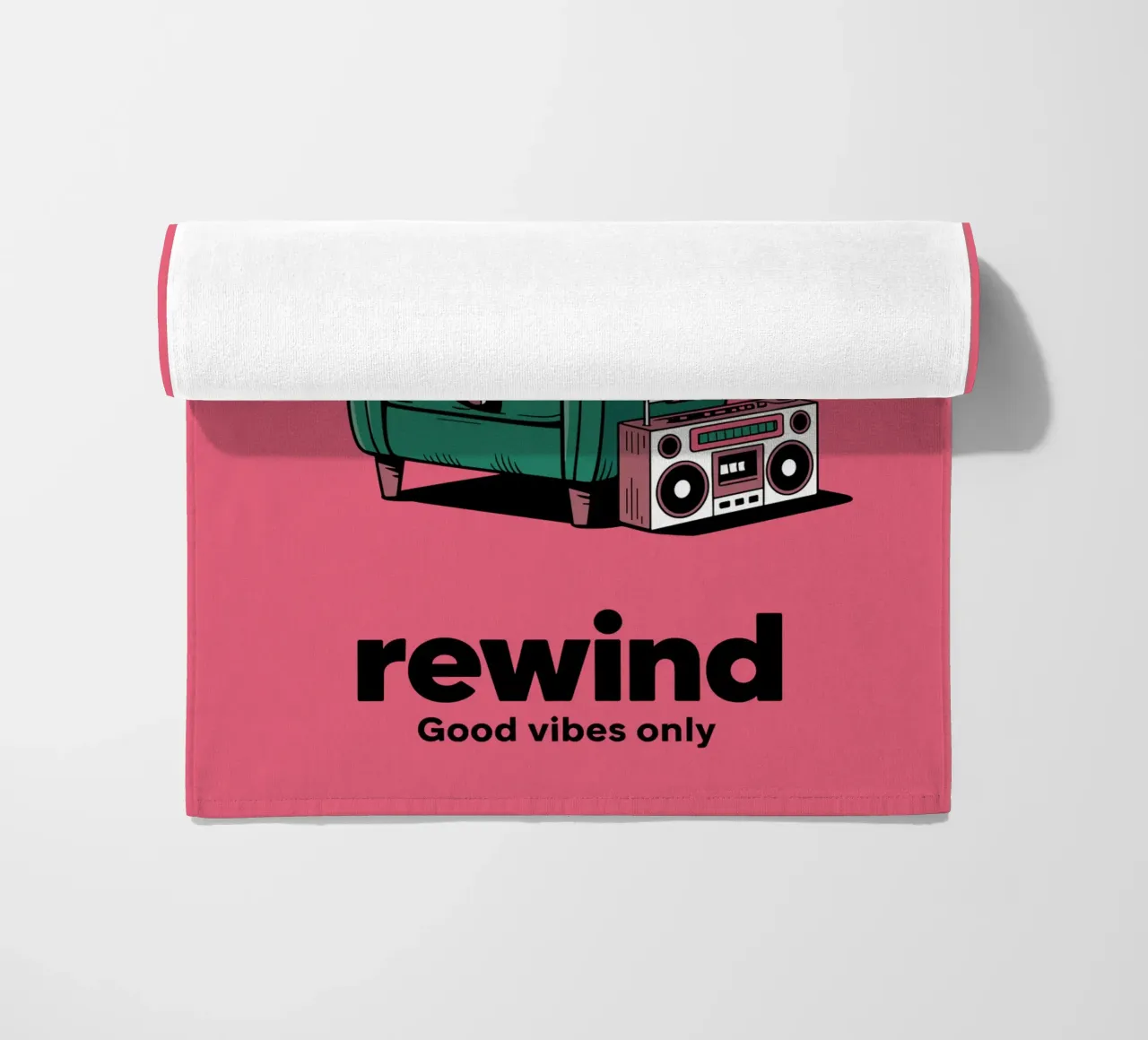 Cassetta Retro Chill - Ambiente anni '90 telo mare da Plain Thoughts