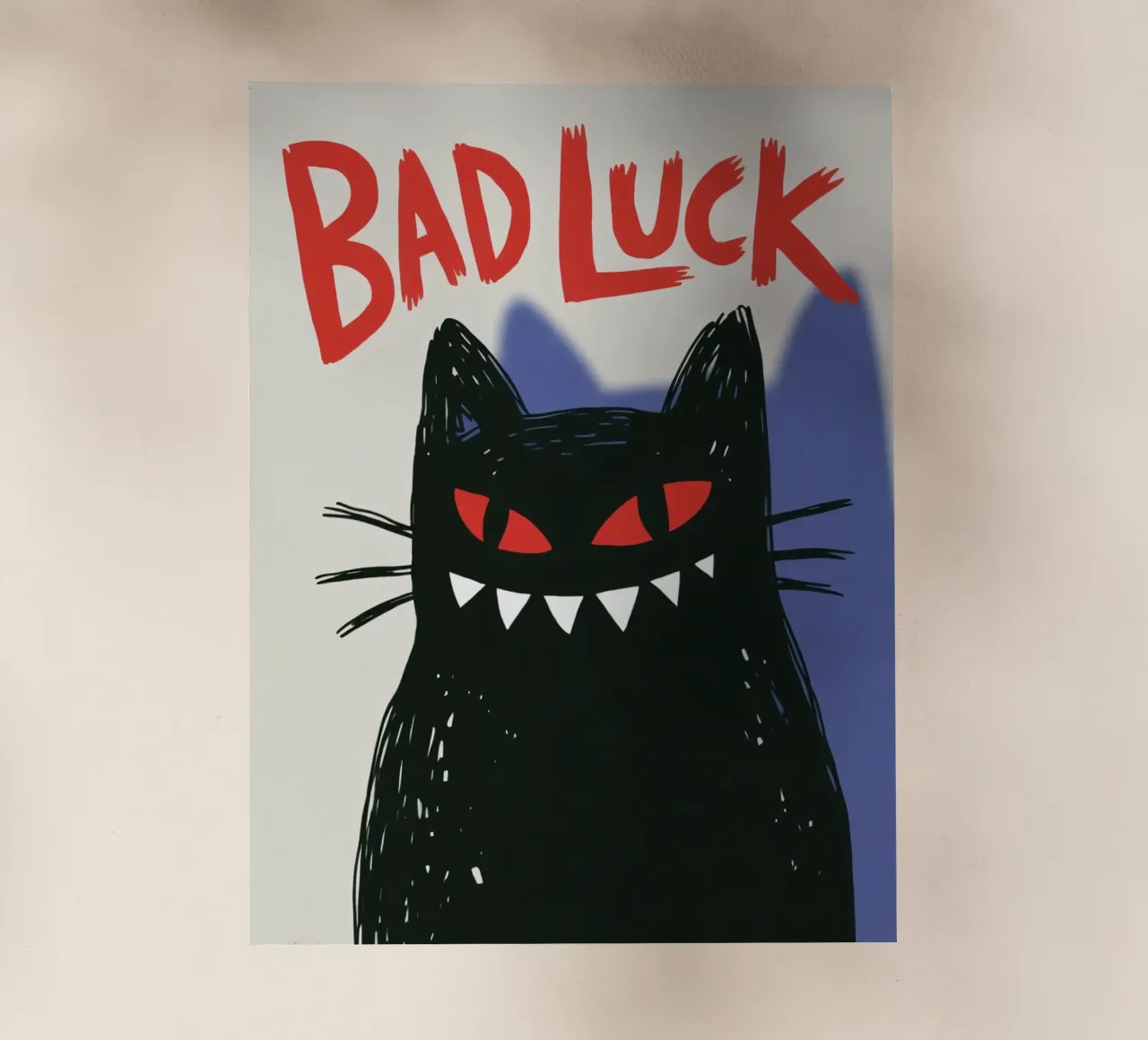 Bad Luck Cat - Umorismo nero e stile grafico pellicola backlit da Plain Thoughts
