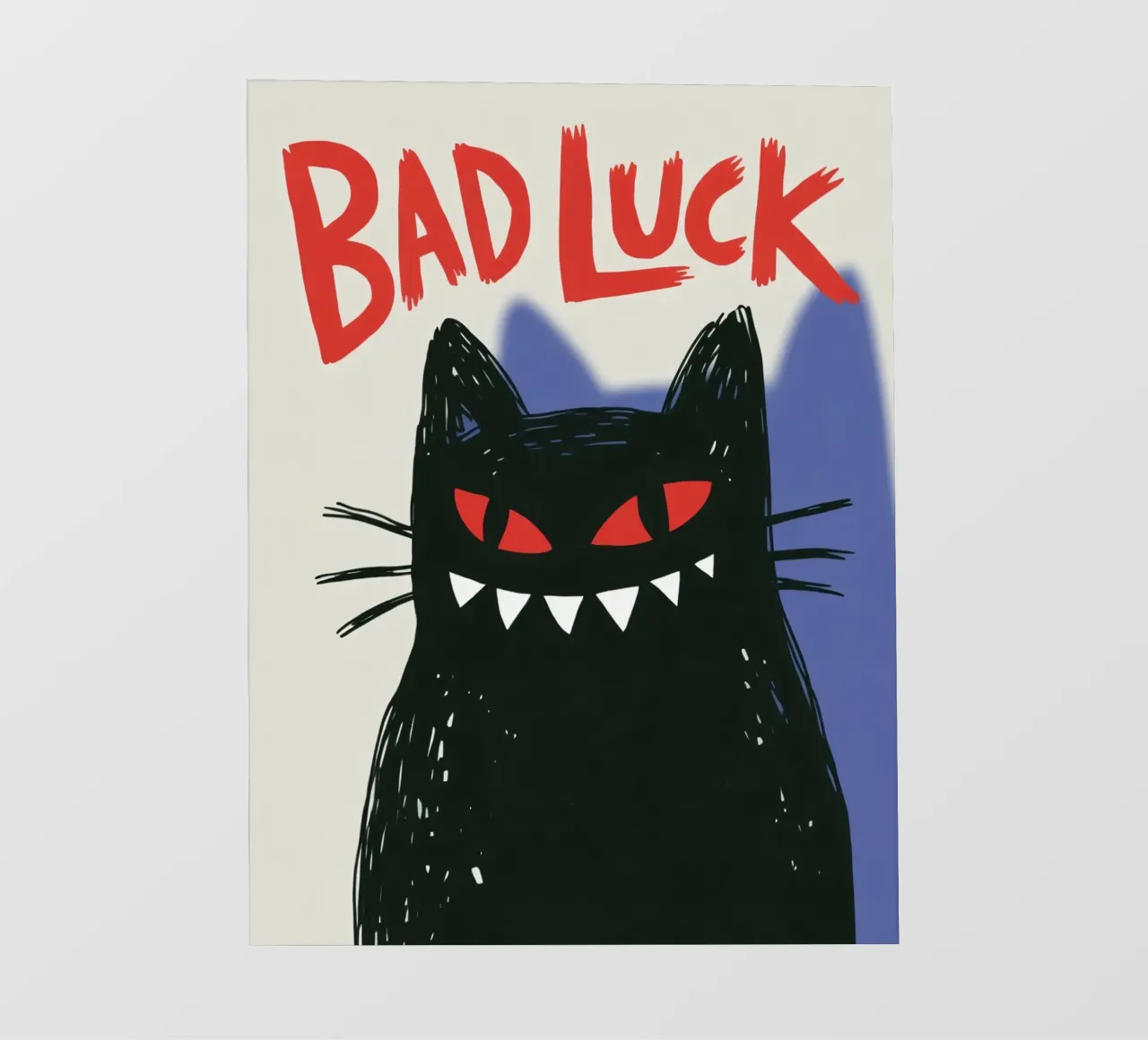 Bad Luck Cat - Umorismo nero e stile grafico pellicola backlit da Plain Thoughts