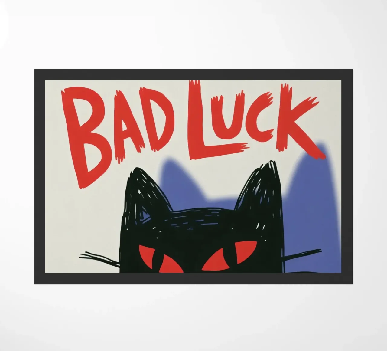 Bad Luck Cat - Umorismo nero e stile grafico zerbino da Plain Thoughts
